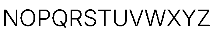 Inter 18pt Light Font UPPERCASE