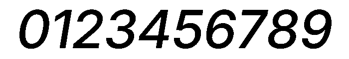 Inter 18pt Medium Italic Font OTHER CHARS