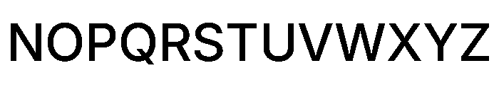 Inter 18pt Medium Font UPPERCASE