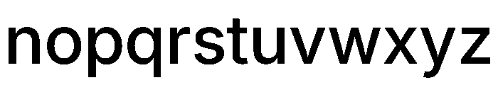 Inter 18pt Medium Font LOWERCASE