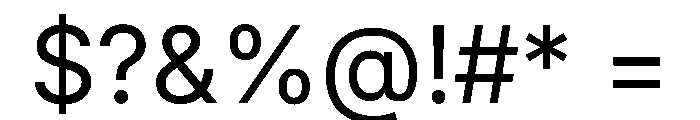 Inter 18pt Regular Font OTHER CHARS
