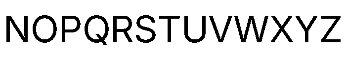 Inter 18pt Regular Font UPPERCASE