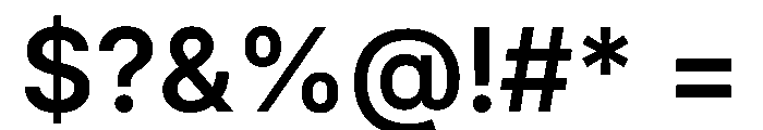 Inter 18pt SemiBold Font OTHER CHARS