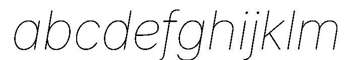Inter 18pt Thin Italic FONT