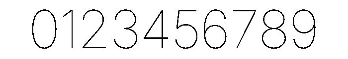 Inter 18pt Thin Font OTHER CHARS