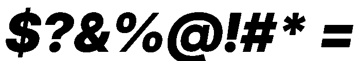Inter 24pt Black Italic Font OTHER CHARS