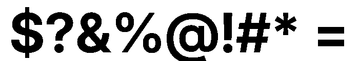 Inter 24pt Bold Font OTHER CHARS