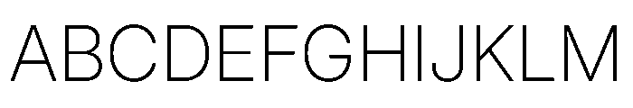Inter 24pt ExtraLight Font UPPERCASE