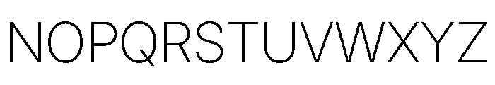 Inter 24pt ExtraLight Font UPPERCASE