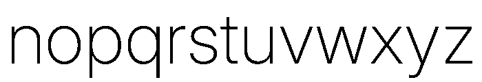 Inter 24pt ExtraLight Font LOWERCASE