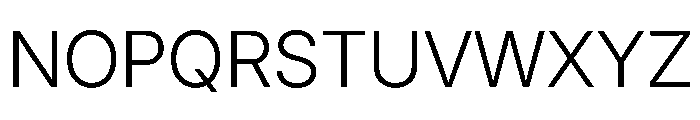 Inter 24pt Light Font UPPERCASE