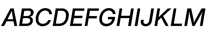 Inter 24pt Medium Italic Font UPPERCASE