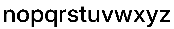 Inter 24pt Medium Font LOWERCASE