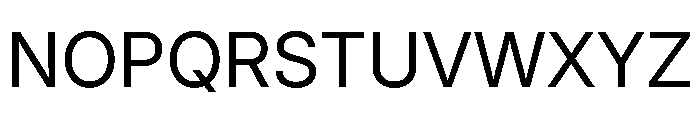 Inter 24pt Regular Font UPPERCASE