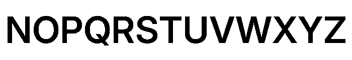 Inter 24pt SemiBold Font UPPERCASE