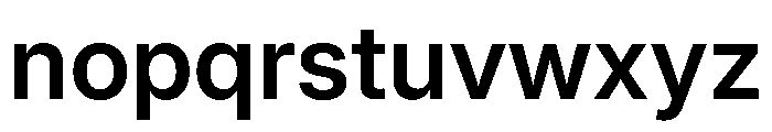 Inter 24pt SemiBold Font LOWERCASE