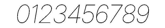 Inter 24pt Thin Italic Font OTHER CHARS