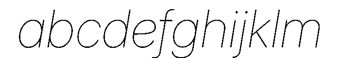 Inter 24pt Thin Italic FONT