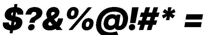 Inter 28pt Black Italic Font OTHER CHARS