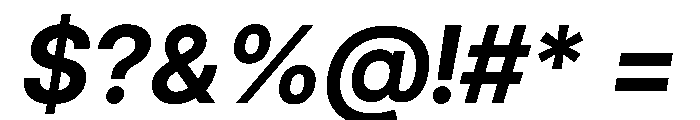 Inter 28pt Bold Italic Font OTHER CHARS