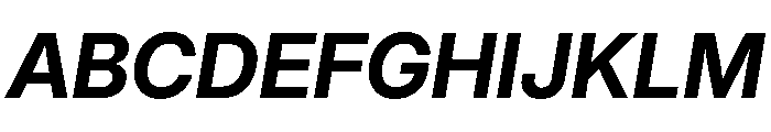 Inter 28pt Bold Italic Font UPPERCASE