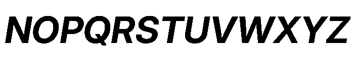 Inter 28pt Bold Italic Font UPPERCASE