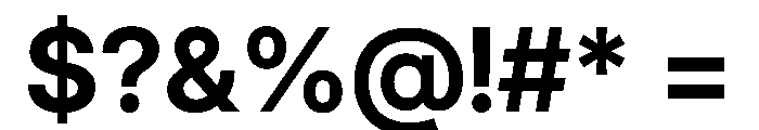 Inter 28pt Bold Font OTHER CHARS