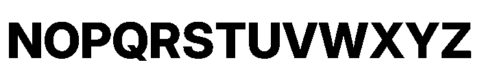 Inter 28pt ExtraBold Font UPPERCASE