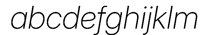 Inter 28pt ExtraLight Italic FONT