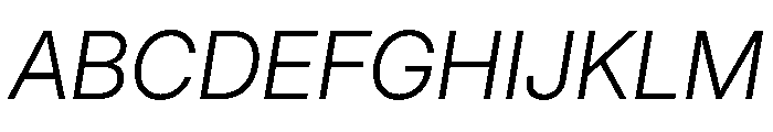 Inter 28pt Light Italic Font UPPERCASE
