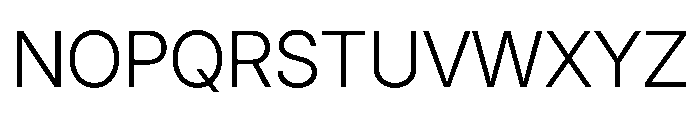 Inter 28pt Light Font UPPERCASE