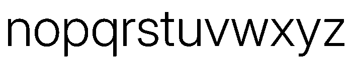 Inter 28pt Light Font LOWERCASE