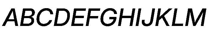 Inter 28pt Medium Italic Font UPPERCASE