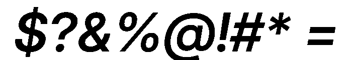 Inter 28pt SemiBold Italic Font OTHER CHARS