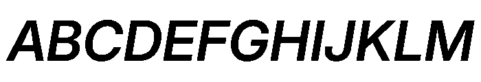 Inter 28pt SemiBold Italic Font UPPERCASE