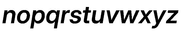 Inter 28pt SemiBold Italic Font LOWERCASE