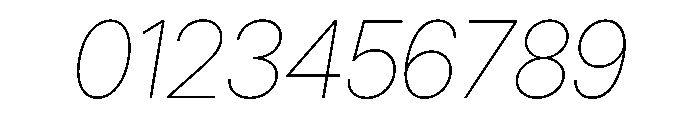Inter 28pt Thin Italic Font OTHER CHARS