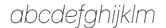 Inter 28pt Thin Italic FONT