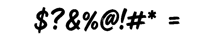 INKRUSH Font OTHER CHARS