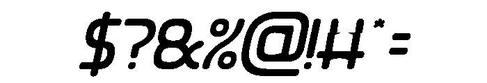 INSERT COIN Italic Font OTHER CHARS