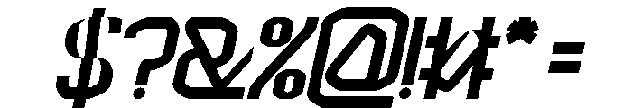 INTERDIMENSIONAL Bold Italic Font OTHER CHARS