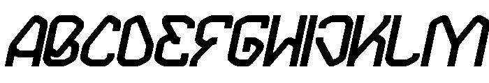 INTERDIMENSIONAL Bold Italic Font UPPERCASE