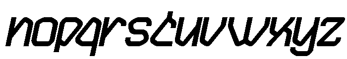 INTERDIMENSIONAL Bold Italic Font LOWERCASE