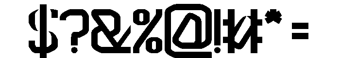 INTERDIMENSIONAL Bold Font OTHER CHARS