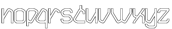 INTERDIMENSIONAL-Hollow Font LOWERCASE
