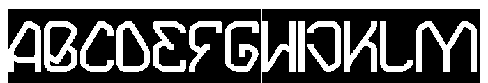 INTERDIMENSIONAL-Inverse Font UPPERCASE
