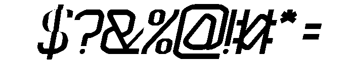 INTERDIMENSIONAL Italic Font OTHER CHARS