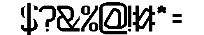 INTERDIMENSIONAL Font OTHER CHARS