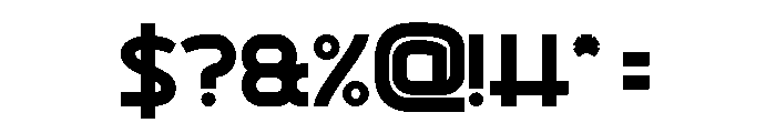 INTERNET STAR Bold Font OTHER CHARS