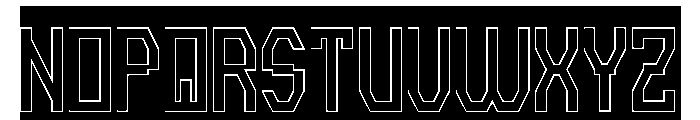 INVISIBLE THOUGHTS-Hollow-Inver Font UPPERCASE